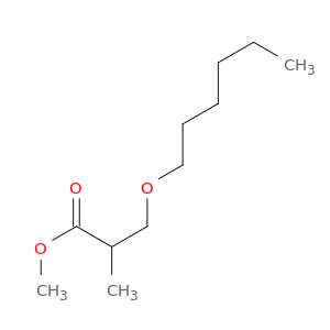 Propanoic acid, 3-(hexyloxy)-2-methyl-, methyl ester