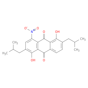 9,10-Anthracenedione, 1,5-dihydroxy-2,6-bis(2-methylpropyl)-4-nitro-