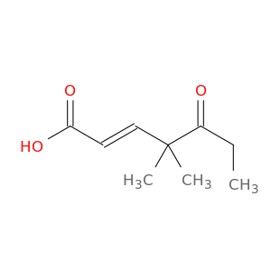 2-Heptenoic acid, 4,4-dimethyl-5-oxo-, (2E)-