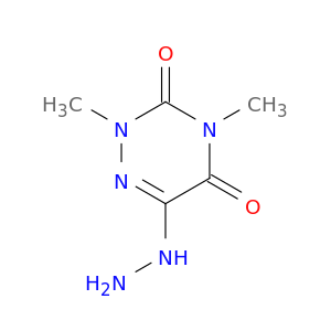 6-hydrazinyl-2,4-dimethyl-2,3,4,5-tetrahydro-1,2,4-triazine-3,5-dione