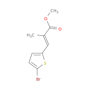 2-丙烯酸,3-(5-溴-2-噻吩基)-2-甲基,甲酯,(E)-
