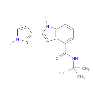1H-Indole-4-carboxamide, N-(1,1-dimethylethyl)-2-(1H-pyrazol-3-yl)-