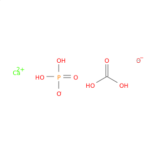 Calcium carbonate hydroxide phosphate