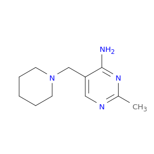 4-Pyrimidinamine, 2-methyl-5-(1-piperidinylmethyl)-