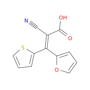 2-Propenoic acid, 2-cyano-3-(2-furanyl)-3-(2-thienyl)-, (E)-