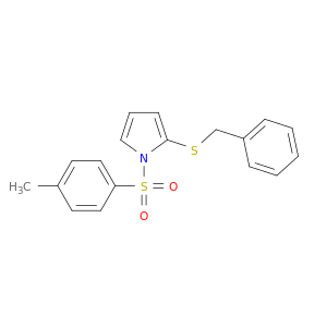 1H-Pyrrole, 1-[(4-methylphenyl)sulfonyl]-2-[(phenylmethyl)thio]-