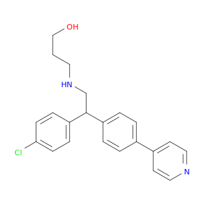 1-Propanol, 3-[[2-(4-chlorophenyl)-2-[4-(4-pyridinyl)phenyl]ethyl]amino]-