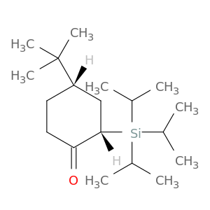 Cyclohexanone, 4-(1,1-dimethylethyl)-2-[tris(1-methylethyl)silyl]-, cis-