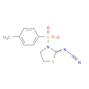 2-Thiazolidinimine, N-cyano-3-[(4-methylphenyl)sulfonyl]-