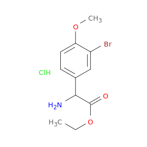 Ethyl 2-amino-2-(3-bromo-4-methoxyphenyl)acetate hydrochloride