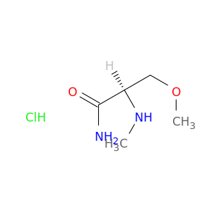(2R)-3-methoxy-2-(methylamino)propanamide hydrochloride