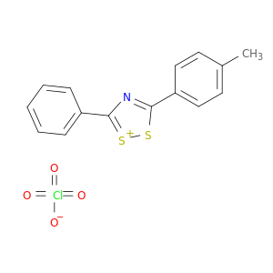 1,2,4-Dithiazol-1-ium, 3-(4-methylphenyl)-5-phenyl-, perchlorate