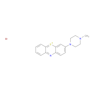 Phenothiazin-5-ium, 3-(4-methyl-1-piperazinyl)-, bromide