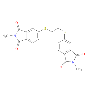 1H-Isoindole-1,3(2H)-dione, 5,5'-[1,2-ethanediylbis(thio)]bis[2-methyl-