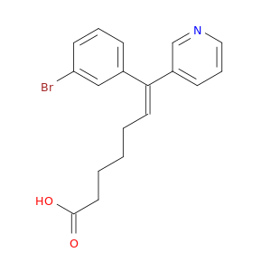 6-Heptenoic acid, 7-(3-bromophenyl)-7-(3-pyridinyl)-, (E)-