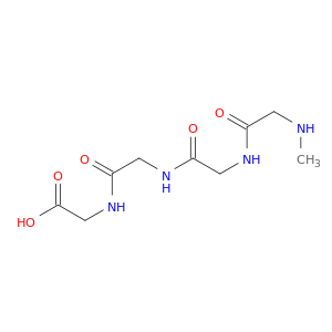 Glycine, N-[N-[N-(N-methylglycyl)glycyl]glycyl]-