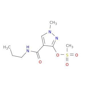 1H-Pyrazole-4-carboxamide, 1-methyl-3-[(methylsulfonyl)oxy]-N-propyl-