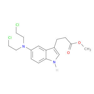 indole-3-propionic acid, 5-[bis(2-chloroethyl)amino]-, methyl ester