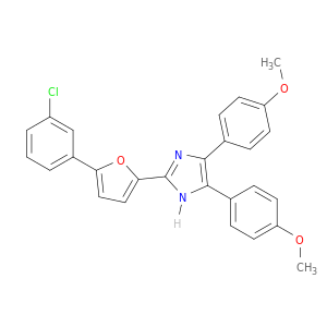 2-(5-(3-氯苯基)呋喃-2-基)-4,5-双(4-甲氧基苯基)-1H-咪唑