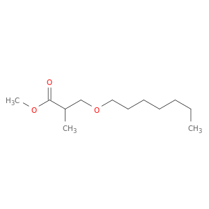Propanoic acid, 3-(heptyloxy)-2-methyl-, methyl ester
