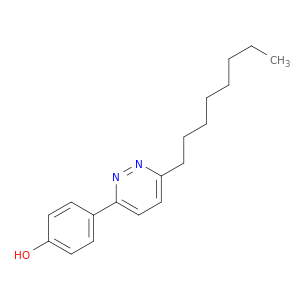 Phenol, 4-(6-octyl-3-pyridazinyl)-