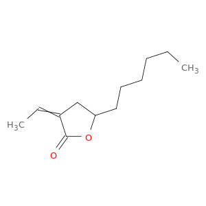 2(3H)-Furanone, 3-ethylidene-5-hexyldihydro-