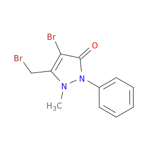 4-Bromo-5-(bromomethyl)-1-methyl-2-phenyl-1,2-dihydro-3H-pyrazol-3-one