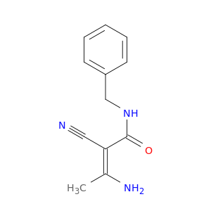 2-Butenamide, 3-amino-2-cyano-N-(phenylmethyl)-, (Z)-