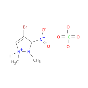 1H-Pyrazolium, 4-bromo-1,2-dimethyl-3-nitro-, perchlorate