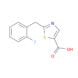 2-[(2-Fluorophenyl)methyl]-1,3-thiazole-5-carboxylic Acid
