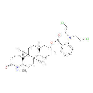 Benzoic acid,2-[bis(2-chloroethyl)amino]-,(4aS,4bR,6aS,8S,10aS,10bS,12aS)-octadecahydro-10a,12a-dimethyl-2-oxonaphtho[2,1-f]quinolin-8-ylester