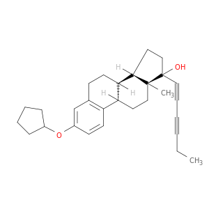 19,21,27-Trinorcholesta-1,3,5(10)-triene-20(22),- 23-diyn-17-ol,3-(cyclopentyloxy)-,(17R)-