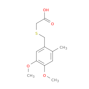 2-{[(4,5-Dimethoxy-2-methylphenyl)methyl]sulfanyl}acetic Acid
