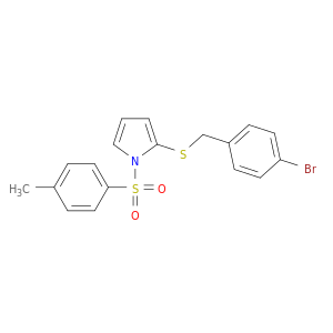 1H-Pyrrole, 2-[[(4-bromophenyl)methyl]thio]-1-[(4-methylphenyl)sulfonyl]-