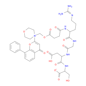 N2-[1,4-二氧代-4-[[4-(4-氧代-8-苯基-4H-1-苯并吡喃-2-基)吗啉-4-基]甲氧基]丁基]-L-精氨酰甘氨酰-L-ALPHA-天冬氨酰-L-丝氨酸内盐