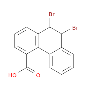4-Phenanthrenecarboxylicacid, 9,10-dibromo-9,10-dihydro-