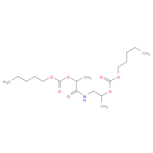 1-oxo-1-[(2-{[(pentyloxy)carbonyl]oxy}propyl)amino]propan-2-yl pentyl carbonate