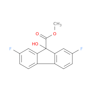 9H-Fluorene-9-carboxylic acid, 2,7-difluoro-9-hydroxy-, methyl ester