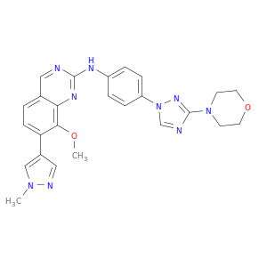 8-甲氧基-7-(1-甲基-1H-吡唑-4-基)-N-[4-[3-(4-吗啉基)-1H-1,2,4-三唑-1-基]苯基]-2-喹唑啉胺