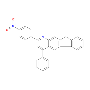 10H-Indeno[1,2-g]quinoline, 2-(4-nitrophenyl)-4-phenyl-