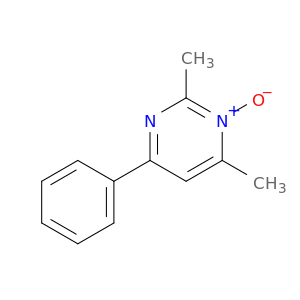 Pyrimidine, 2,4-dimethyl-6-phenyl-, 3-oxide