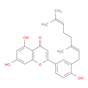 4H-1-Benzopyran-4-one,2-[3-[(2E)-3,7-dimethyl-2,6-octadien-1-yl]-4-hydroxyphenyl]-5,7-dihydroxy-