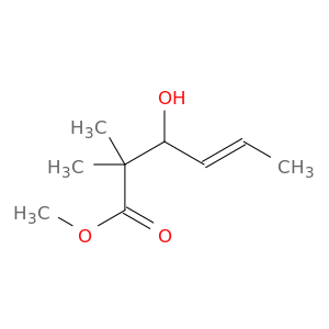 4-Hexenoic acid, 3-hydroxy-2,2-dimethyl-, methyl ester, (4E)-