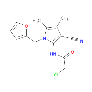 2-氯-N-[3-氰基-1-(呋喃-2-基甲基)-4,5-二甲基-1H-吡咯-2-基]乙酰胺