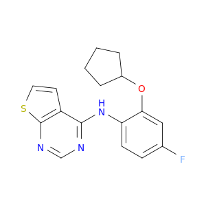 Thieno[2,3-d]pyrimidin-4-amine, N-[2-(cyclopentyloxy)-4-fluorophenyl]-