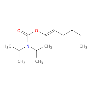 Carbamic acid, bis(1-methylethyl)-, (1E)-1-hexenyl ester