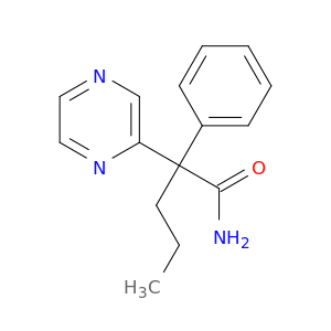 PYRAZINEACETAMIDE, .ALPHA.-PHENYL-.ALPHA.-PROPYL-