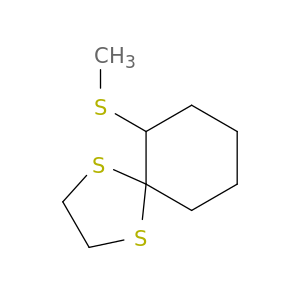 1,4-Dithiaspiro[4.5]decane, 6-(methylthio)-