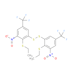 Disulfide, bis[2-(ethylthio)-3-nitro-5-(trifluoromethyl)phenyl]