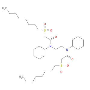 Acetamide, N,N'-1,2-ethanediylbis[N-cyclohexyl-2-(octylsulfonyl)-